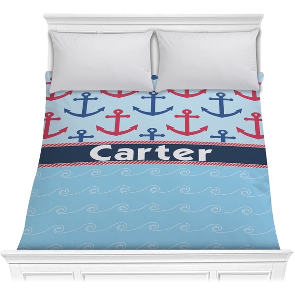 Custom Anchors & Waves Comforter - Full / Queen (Personalized)