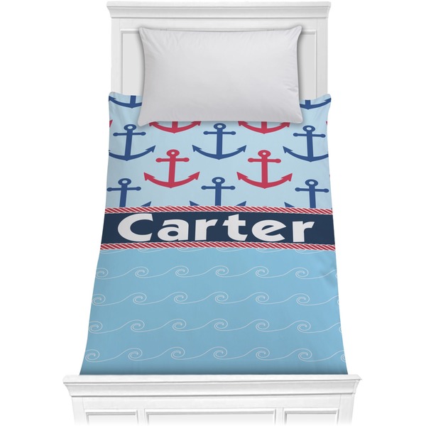 Custom Anchors & Waves Comforter - Twin XL (Personalized)