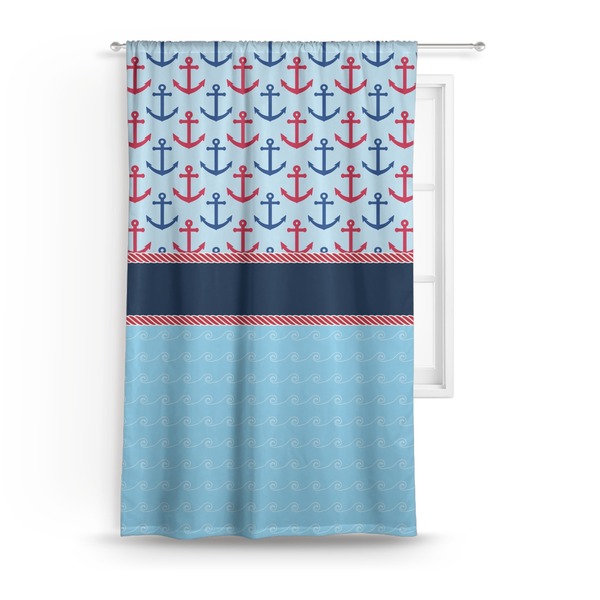 Custom Anchors & Waves Curtain - 50"x84" Panel