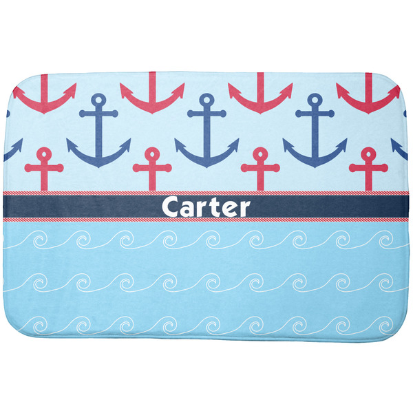 Custom Anchors & Waves Dish Drying Mat (Personalized)
