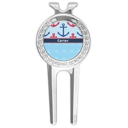 Anchors & Waves Golf Divot Tool & Ball Marker (Personalized)