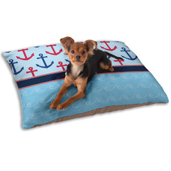 Anchors & Waves Dog Bed - Small w/ Name or Text