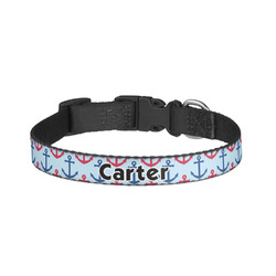 Anchors & Waves Dog Collar - Small (Personalized)