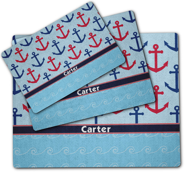 Anchors & Waves Dog Food Mat - MAIN (sm, med, lrg)