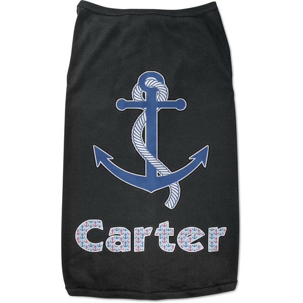 Custom Anchors & Waves Black Pet Shirt (Personalized)