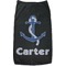 Anchors & Waves Black Pet Shirt (Personalized)