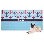Anchors & Waves Dog Towel (Personalized)