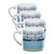 Anchors & Waves Double Shot Espresso Cups - Set of 4 (Personalized)