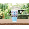 Anchors & Waves Double Wall Tumbler with Straw Lifestyle