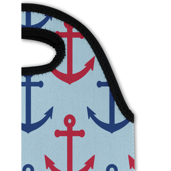 Anchors & Waves Double Wine Tote - Detail 1 (new)