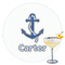 Anchors & Waves Drink Topper - XLarge - Single with Drink