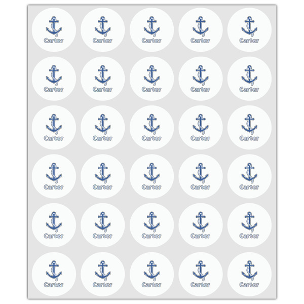 Anchors & Waves Drink Topper - XSmall - Set of 30