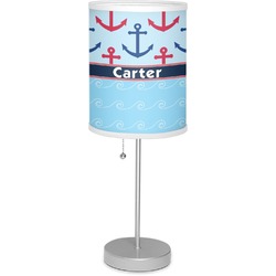 Anchors & Waves 7" Drum Lamp with Shade (Personalized)