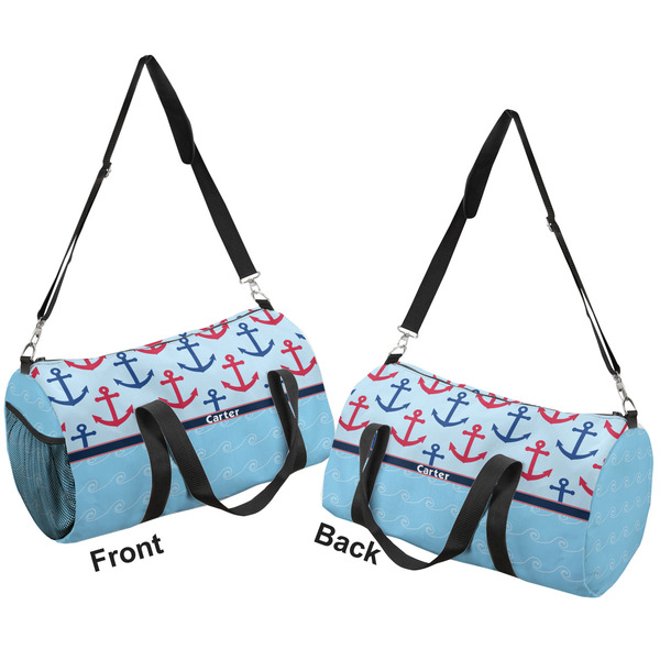 Anchors & Waves Duffle bag small front and back sides