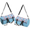Anchors & Waves Duffle bag small front and back sides