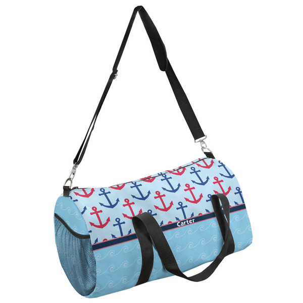 Custom Anchors & Waves Duffel Bag (Personalized)