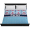 Anchors & Waves Duvet Cover - King - On Bed - No Prop