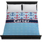 Anchors & Waves Duvet Cover - Queen - On Bed - No Prop