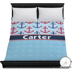 Anchors & Waves Duvet Cover - Full / Queen (Personalized)