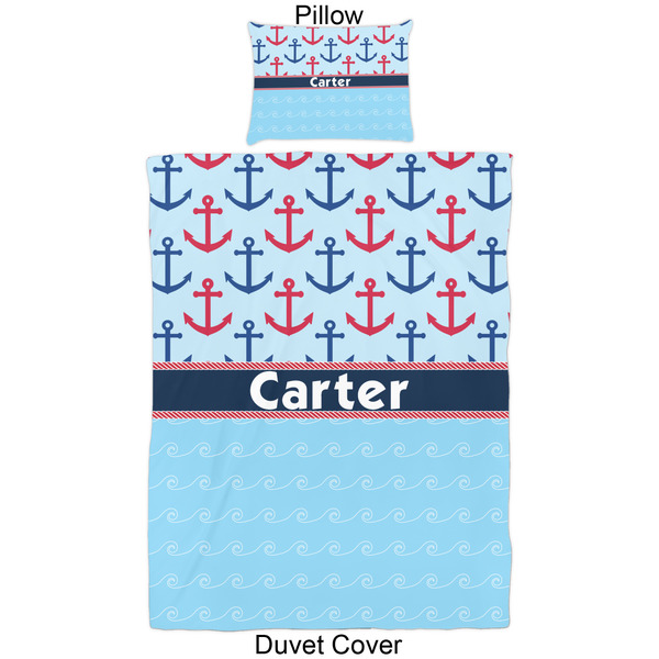 Anchors & Waves Duvet Cover Set - Twin - Approval