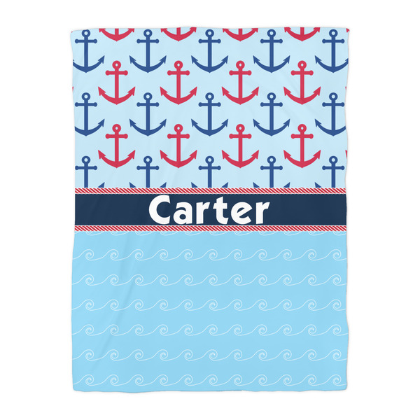 Anchors & Waves Duvet Cover - Twin - Front