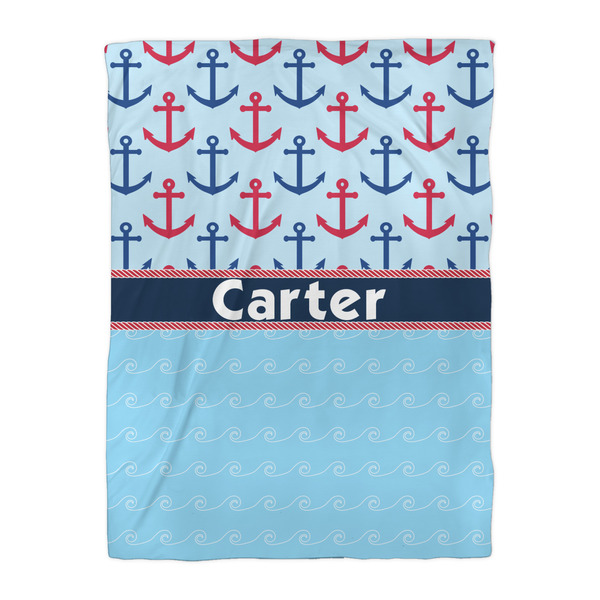 Anchors & Waves Duvet Cover - Twin XL - Front