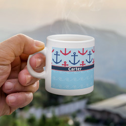 Anchors & Waves Single Shot Espresso Cup - Single (Personalized)