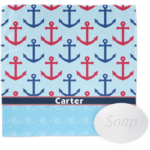 Custom Anchors & Waves Washcloth (Personalized)