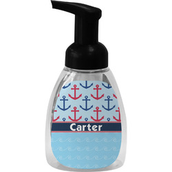 Anchors & Waves Foam Soap Bottle - Black (Personalized)