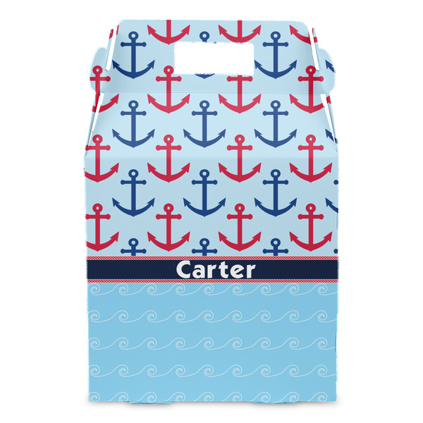 Anchors & Waves Gable Favor Box - Front
