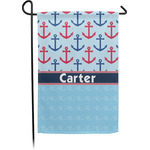 Anchors & Waves Small Garden Flag - Single Sided w/ Name or Text