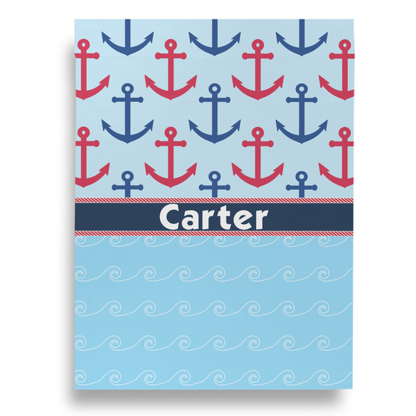 Anchors & Waves Garden Flags - Large - Double Sided - BACK