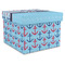 Anchors & Waves Gift Boxes with Lid - Canvas Wrapped - XX-Large - Front/Main