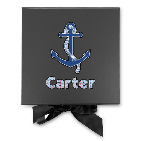 Anchors & Waves Gift Boxes with Magnetic Lid - Black - Approval
