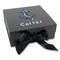 Anchors & Waves Gift Boxes with Magnetic Lid - Black - Front (angle)