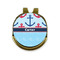 Anchors & Waves Golf Ball Hat Marker Hat Clip - Front & Back