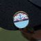 Anchors & Waves Golf Ball Marker Hat Clip - Gold - On Hat