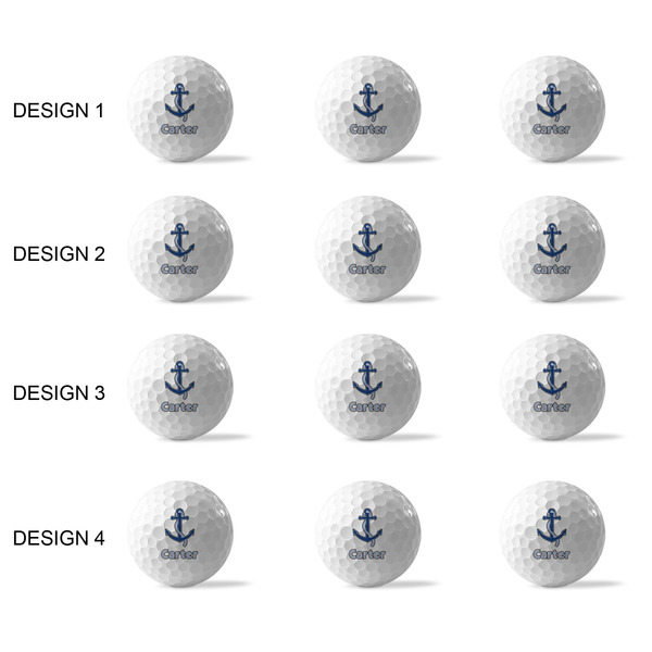 Anchors & Waves Golf Balls - Generic - Set of 12 - APPROVAL