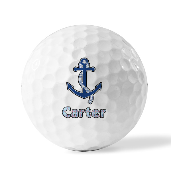 Anchors & Waves Golf Balls - Generic - Set of 12 - FRONT