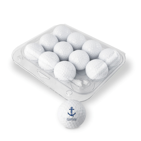 Anchors & Waves Golf Balls - Generic - Set of 12 - PACKAGING