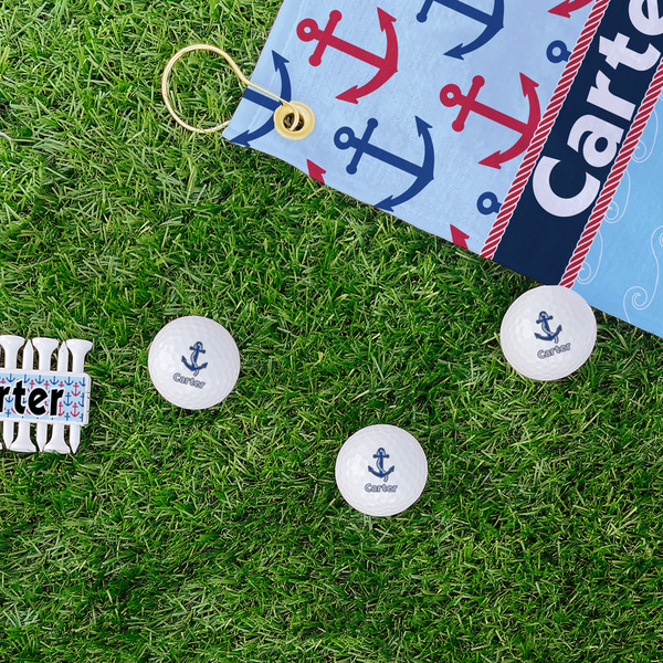 Anchors & Waves Golf Balls - Generic - Set of 3 - LIFESTYLE