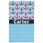 Anchors & Waves Golf Towel - Poly-Cotton Blend w/ Name or Text