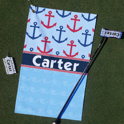 Anchors & Waves Golf Towel Gift Set (Personalized)