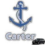 Anchors & Waves Graphic Car Decal (Personalized)