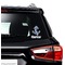 Anchors & Waves Graphic Car Decal (On Car Window)