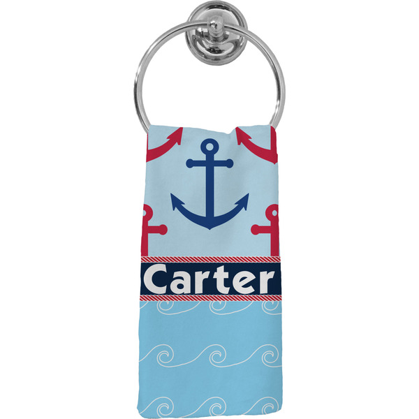 Custom Anchors & Waves Hand Towel - Full Print (Personalized)