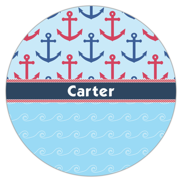 Anchors & Waves Icing Circle - Large - Single