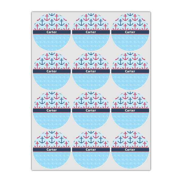Anchors & Waves Icing Circle - Small - Set of 12
