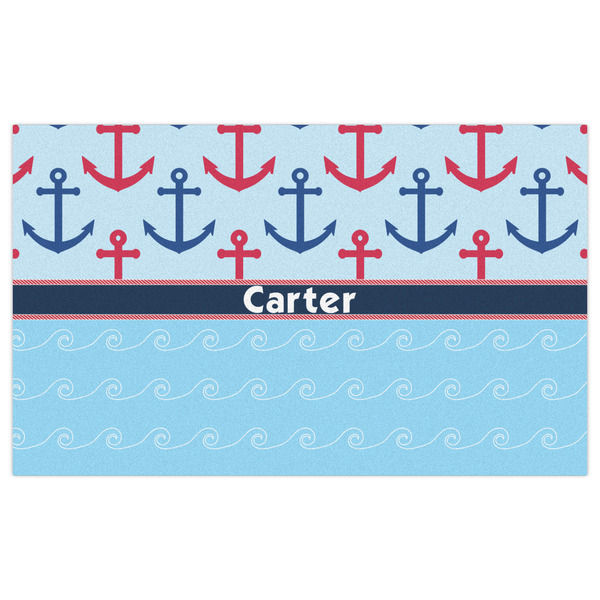 Anchors & Waves Indoor / Outdoor Rug - 3'x5' - Front Flat