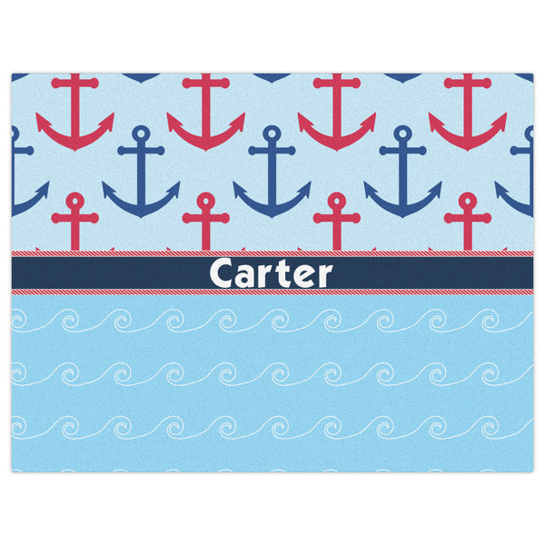 Anchors & Waves Indoor / Outdoor Rug - 6'x8' - Front Flat